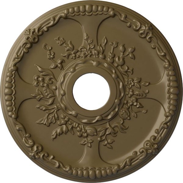 Ekena Millwork Antioch Ceiling Medallion (Fits Canopies up to 3 1/2"), 18"OD x 3 1/2"ID x 1 3/8"P, Mississippi Mud CM18SEMMF - main